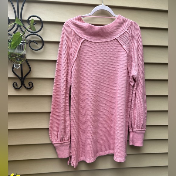 We The Free People Hacci Ribbed Pullover Sweater - NWT,  size M - Picture 3 of 11